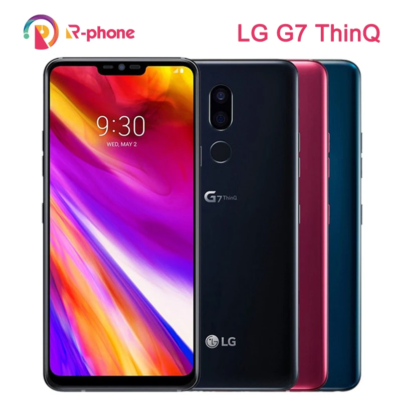 LG G7 G710N G710VM отремонтированный мобильный телефон 6 1 дюйма 4 Гб + 64 Qualcomm ThinQ 845 двойная