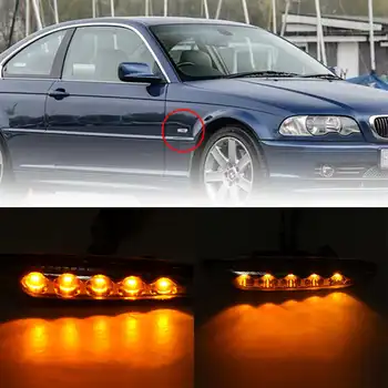 

2pcs Turn Signal Light LED Side Marker Turn Indicator Blinker Lamp Signal Lamp for BMW E90 E91 E92 E46 E60 E81 E82 E83 E88 E87