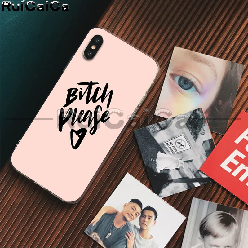 RuiCaiCa я не всегда сука ТПУ мягкий чехол для телефона Apple iPhone 8 7 6 6S Plus X XS MAX 5 5S SE XR 11 11pro
