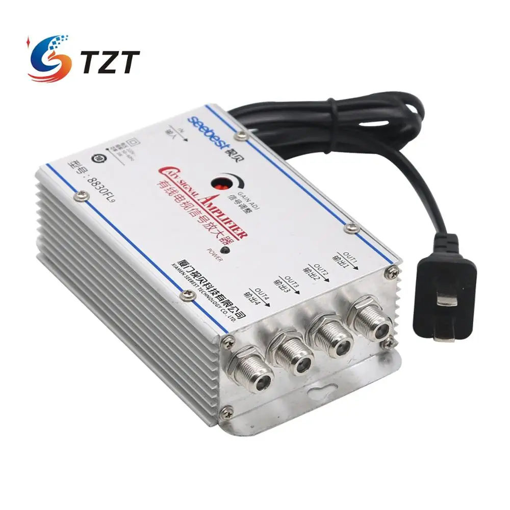 TZT 4 Way CA TV VCR ТВ антенна усилитель сигнала разветвитель 30 дБ 45 880 МГц FREQ|Усилители
