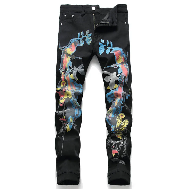 Black painted jeans Clearance
