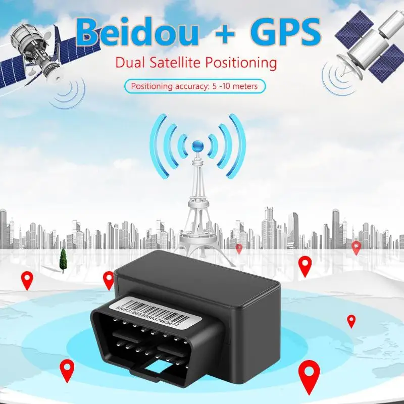 OBD II gps трекер GSM 16 Pin OBD2 устройство слежения Rastreador Localizador gps+ Beidou локатор gps Coche автомобильные устройства Универсальные