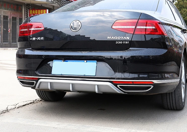 Для Volkswagen Passat B8 ABS черный серебристый задний бампер для губ багажник задний спойлер протектор автомобильный Стайлинг
