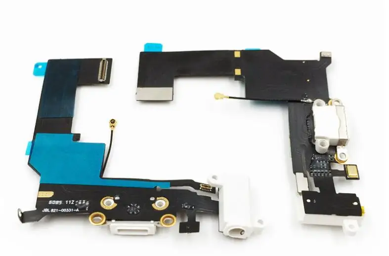 Стандартный размер usb зарядная док-станция разъем для наушников гибкий кабель Запчасти для iPhone 5c SE 6s 8 8plus X - Цвет: for iphone SE black