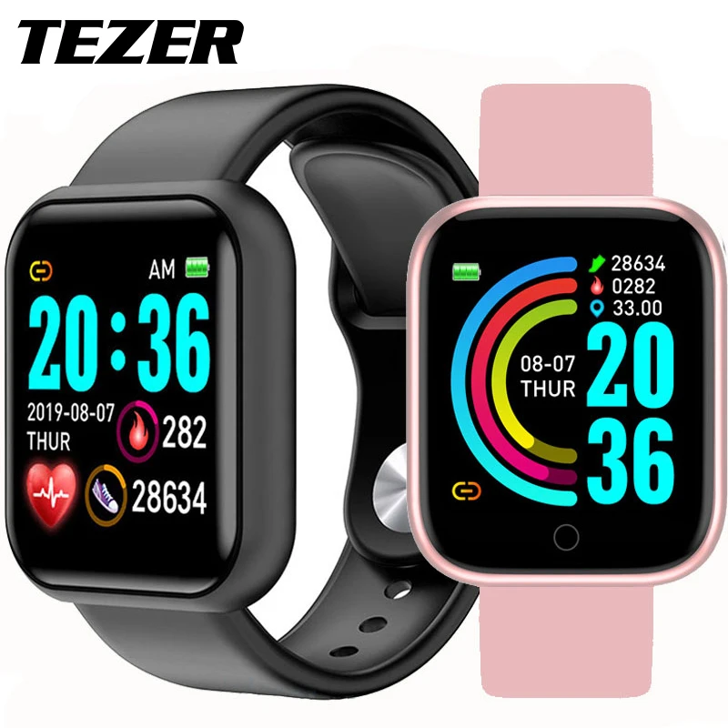 D20 Bluetooth умные часы мужские водонепроницаемые спортивные фитнес трекер Смарт браслет кровяное давление монитор сердечного ритма Y68 умные часы|Смарт-часы|   | АлиЭкспресс