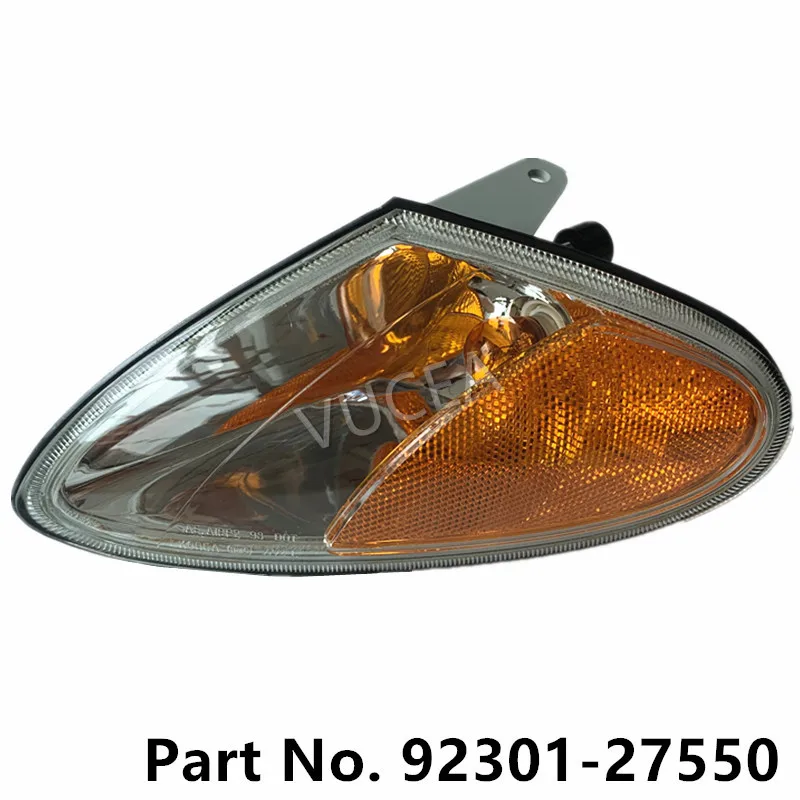 9230127550 передние поворотные сигнальные огни лампа LH 1p для 1999 2000 2001 Hyundai Tiburon 92301-27550 |