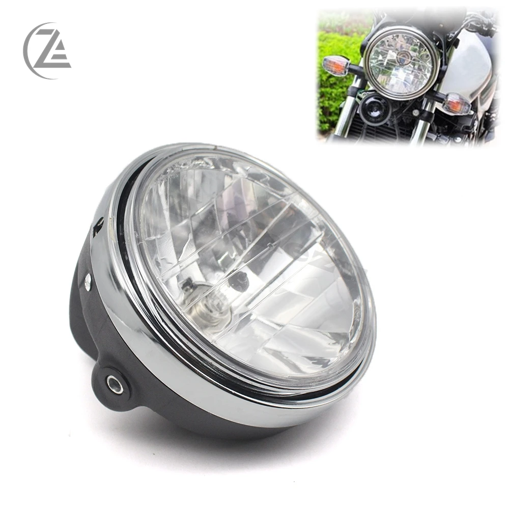 ACZ мотоцикла Серебряный фары передние для Yamaha XJR400 XJR1200 XJR1300 FZX250 мотоцикл лампы |