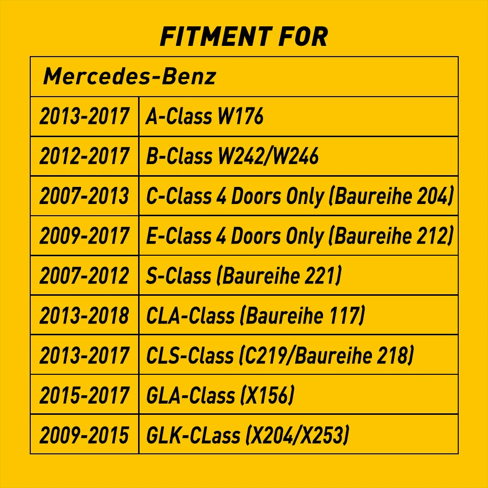 2 шт. светодиодная подсветка для зеркала без ошибок Mercedes Benz W176 W242 bauicht 204 212 117 C219 X156
