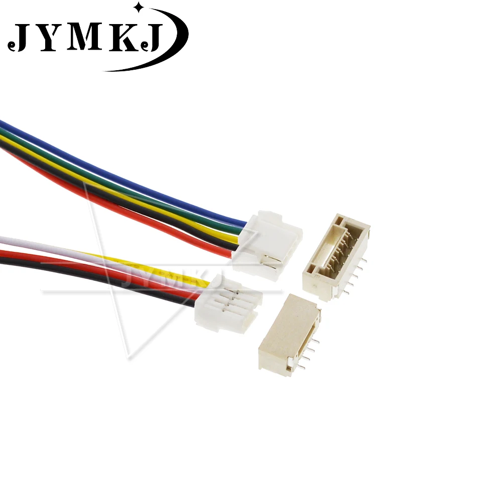 12 SETS JST 1.25MM 5 Pin Female Double Connector with Wires 150MM 1007 28 AWG