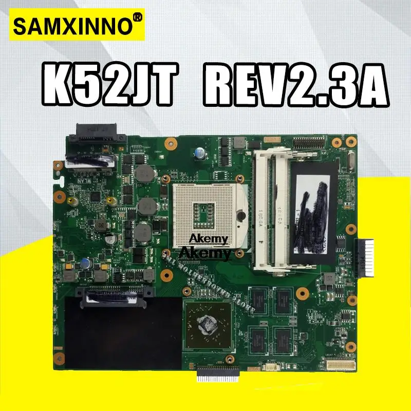 K52JT материнская плата для ноутбука ASUS K52JU K52J A52J K52JR K52 K52JE X52J Материнская плата ноутбука REV2.3A HD6370 1 Гб
