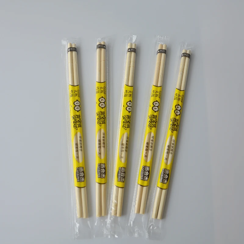 45 Pairs/90Pcs Chinese Disposable Bamboo Chopsticks In Bulk 19.8CM Restaurant Independent Packaging Sticks Kitchen Accessories