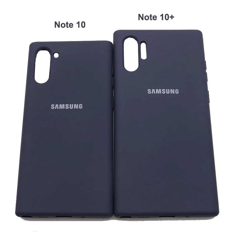 Samsung Note 10 Plus Case Original Official Silicone Finish Back Protective Samsung Galaxy Note 10 Plus Note10 Pro Case phone pouches