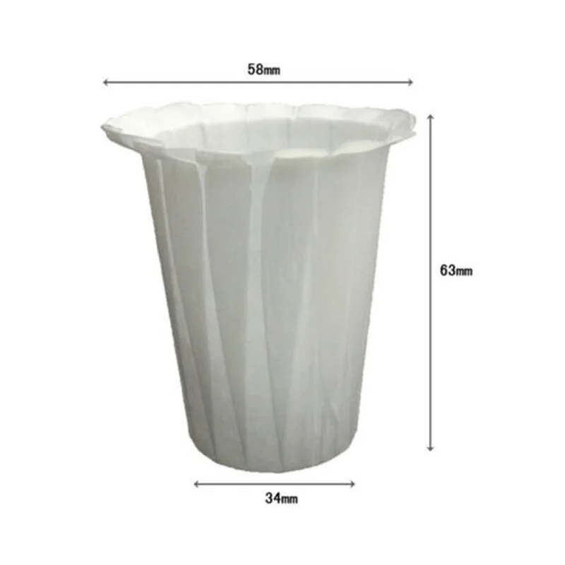 

100 X Coffee Disposable Paper Filters K-Cup Replacement For Keurig 2.0 Large
