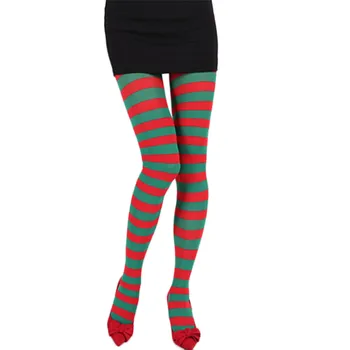 

Spring And Summer Women'S Pantyhose Solid Color Striped Print Stocks Masquerade Party Fun Dress Up Props Socks Z1114