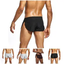 Мужские боксеры шорты с низкой талией дышащие повседневные крутые однотонные подарок для друга спортивные C55