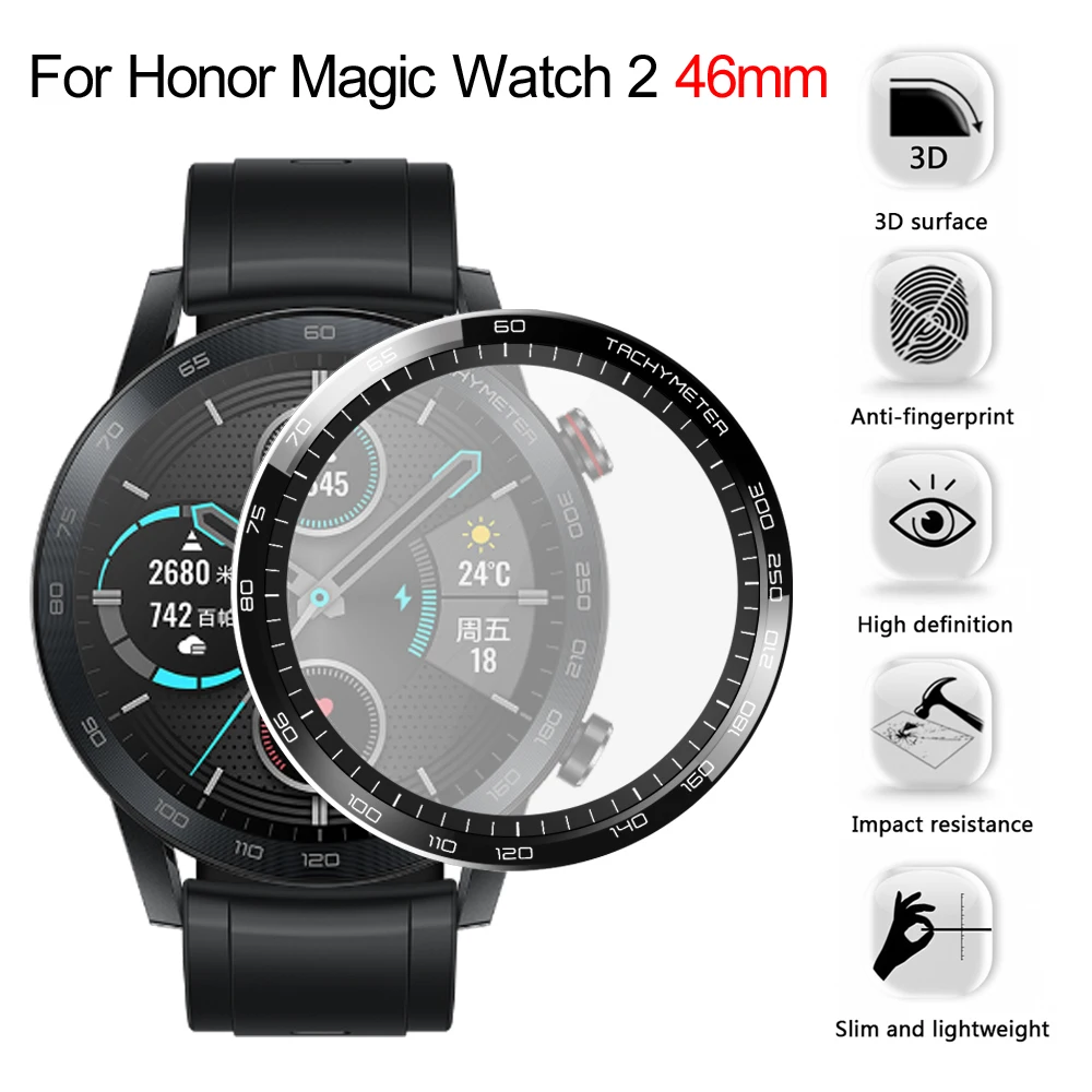 Mejor vendedor  Protector de pantalla para reloj Honor Magic 2, 46mm, cubierta completa transparente, película protectora, todo incluido, película de reloj, no Cristal, 1 ud. ezYoMJmqmQO