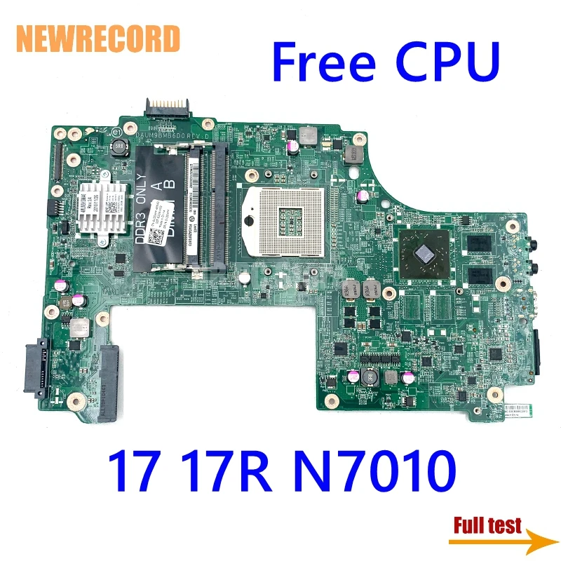 NEWRECORD DAUM9BMB6D0 CN-0V20WM 0V20WM V20WM Laptop motherboard For Dell Inspiron 17 17R N7010 HD5470M GPU Free CPU Main Board | Компьютеры