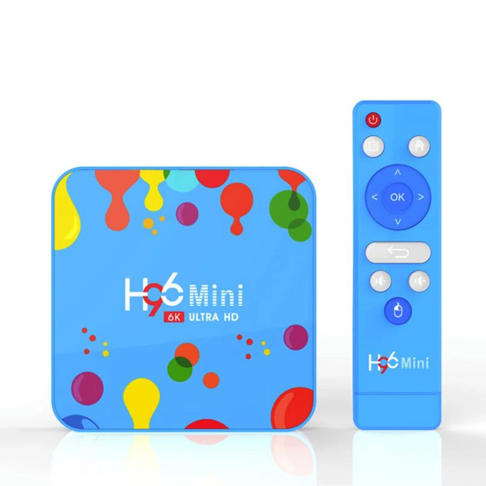 YITESIKAI H96 Мини ТВ приставка Android 9,0 4 Гб 128G 32 Гб Allwinner H6 четырехъядерный WiFi BT 6K 1080p Youtube Netflix ТВ плеер H96 мини