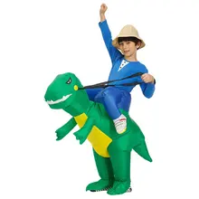 Надувной костюм динозавра; Детский костюм Рекса для взрослых; праздничное платье; карнавальный костюм в форме животного; карнавальный костюм