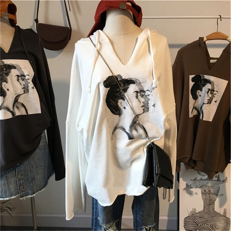 

Women Tops Clothes Spring Casual Atumn Pullovers Hoodies Ulzzang Pure Sweatshirt