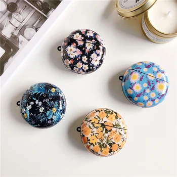 

Earphone Case For Huawei Freebuds 3 With Keychain Silicone Floral Rose Headphone Earpods Cover For Huawei Freebuds 3 Pro Cases