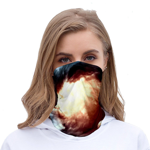 stars color seamless headscarves for men and women with ice silk sunscreen bib mask multi-functional sports magic headscarve