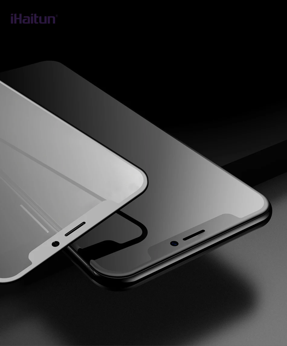 IHaitun роскошное 6D стекло для iPhone 11 Pro XS MAX XR X Закаленное стекло изогнутое Защитное стекло для iPhone X 10 7 8 Plus защитная пленка