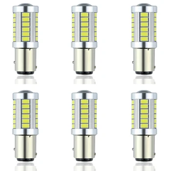 

Bulb Car LED Light 6pcs Tail Stop Brake Reverse 12V BAY15D 1157 Replacement