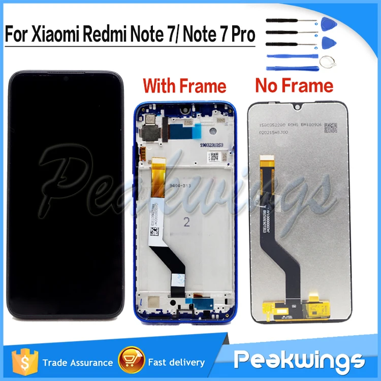 Протестированный ЖК-экран для Xiaomi Redmi Note 7, ЖК-дисплей с сенсорным экраном в сборе для Xiaomi Redmi Note 7 Pro lcd