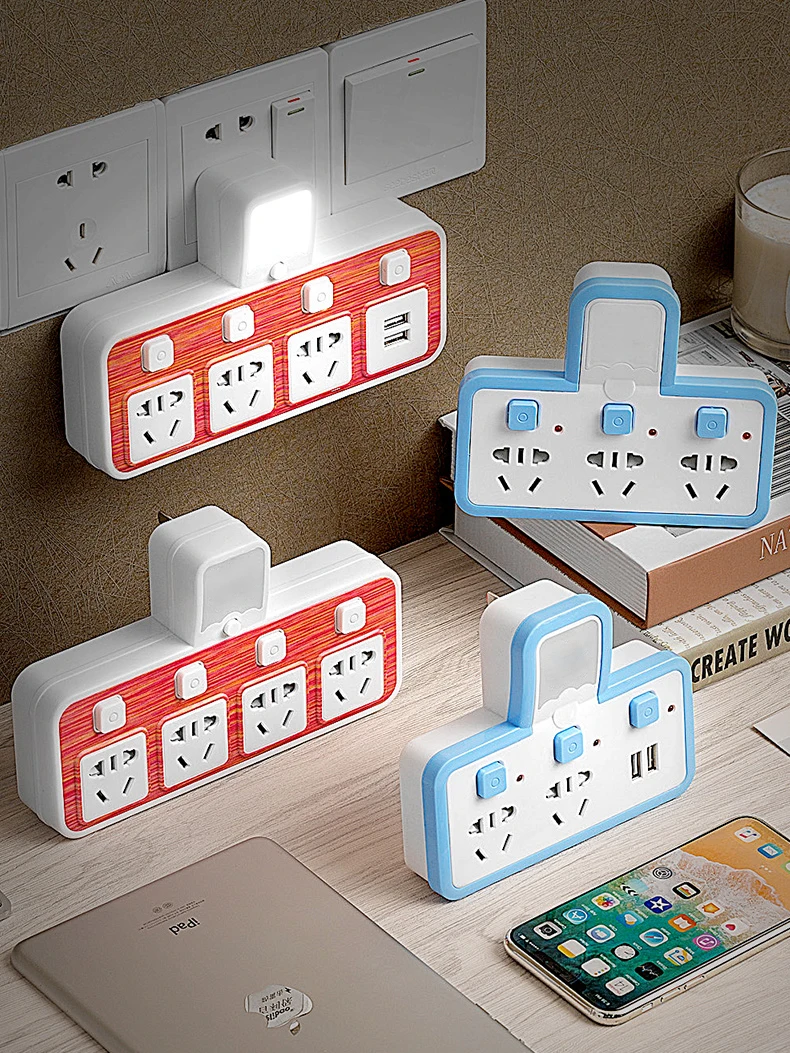 Электрические розетки usb штекер разъема ряд многофункциональная проволочная доска с проволочной доской, длинная линейная панель, пористый пластырь доска