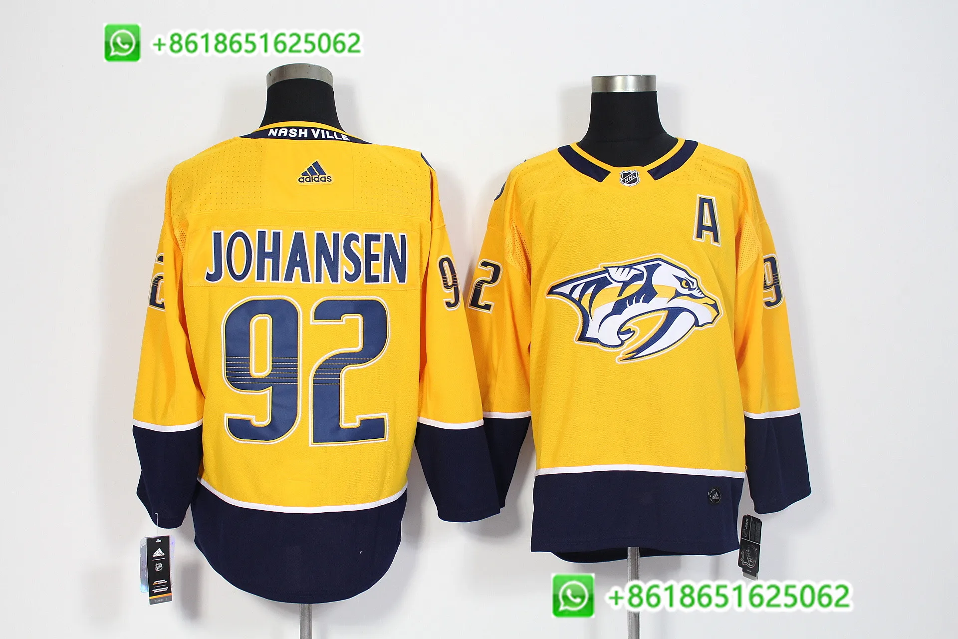 Мужская Хоккейная Футболка Nashville Pekka Rinne PK Subban Roman Josi Filip Forsberg - Цвет: AS PICTURE