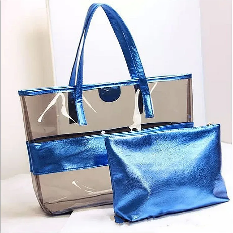 

Bag New Style Beach Crystal Shoulder Picture Transparent Big Bag Korean-style Waterproof Candy-Colored Jelly WOMEN'S Bag