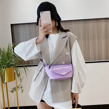 

PU Leather Women Fanny Chest Bag Zipper Belt Purse Daily Travel Crossbody Packs Outdoor Shopping Accessaries Supplies