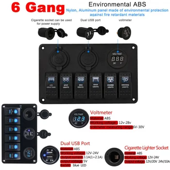 

ON-OFF Toggle Switch Panel 12V For Car SUV Marine Camper IP68 Replacement