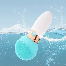 Ультразвуковая Очищающая щетка для лица, водонепроницаемый Электрический очищающий массажер для лица, инструмент для ухода за кожей