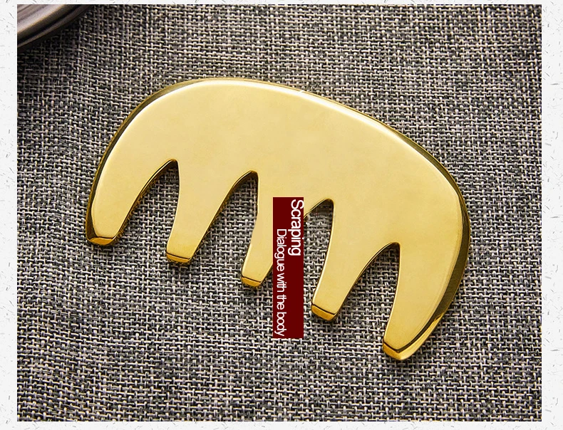 Чистая медь латунь Gua Sha инструмент для массажа тела способствует циркуляции крови забота о здоровье Guasha Массажер Китай спа терапия