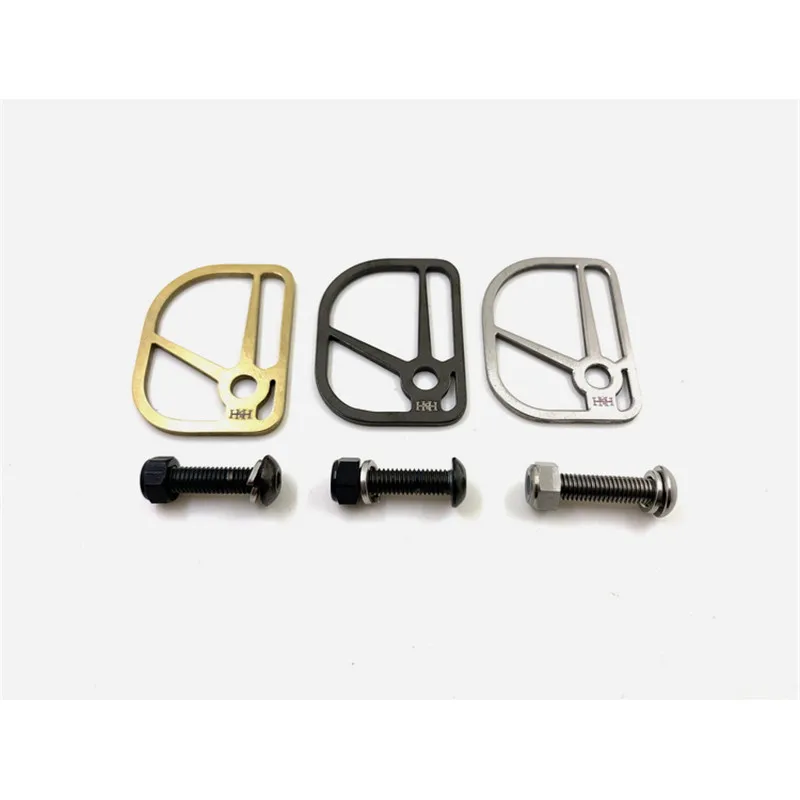 H&H Titanium Ti Folding Bike Line Fender Plate For without Fender Bicycle Parts for brompton