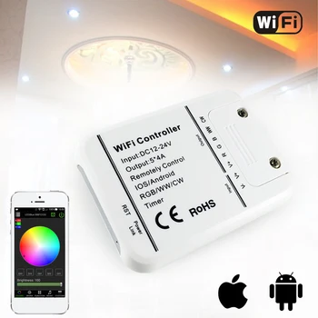 

Smart WiFi LED Controller 5 Channels Control 4A5CH CW/WW RGB RGBW RGBWW LED light, Timer Music Group Sync Controller