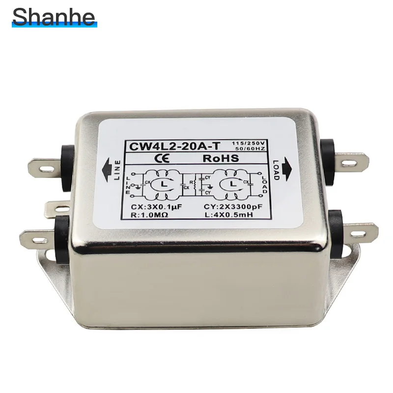 Мощность EMI фильтр CW4L2-10A-T разъем CW4L2-20A-T - Цвет: CW4L2-20A-T