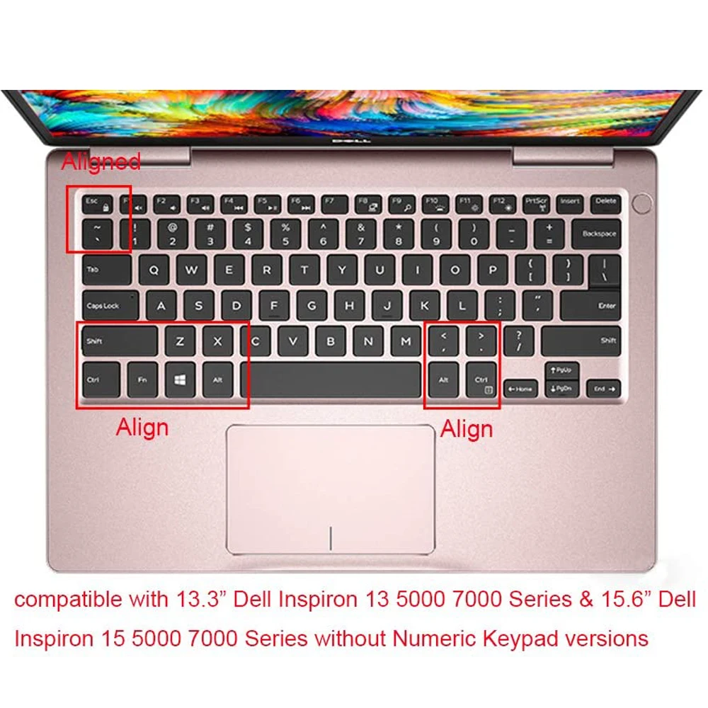 Soft Silicone Keyboard Cover PC Keypad Skin Protector For Dell Inspiron Series 