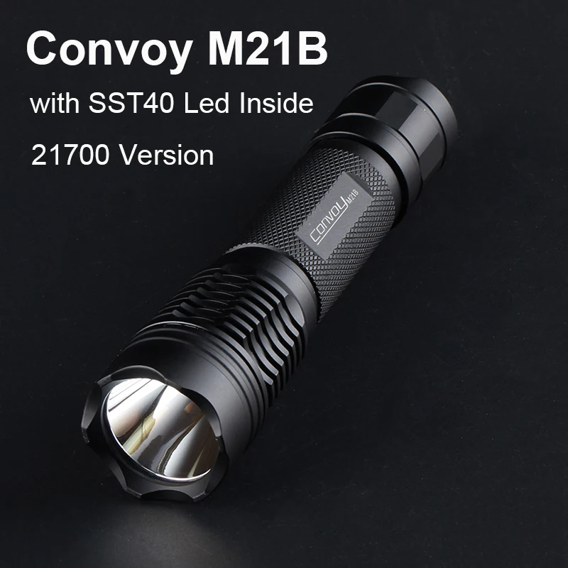 Светодиодный фонарик Convoy M21B SST40 фонарь S2 + Plus тактисветильник для походов рыбалки