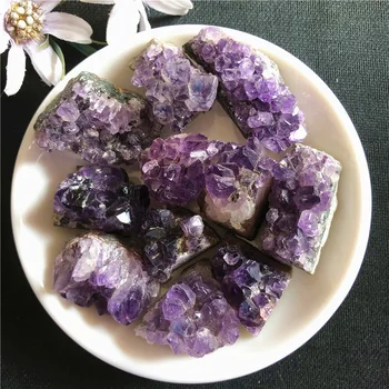 

Natural Amethyst Cluster Stone Ornament Accessories