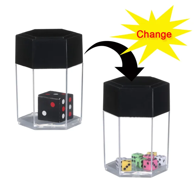 Explosion Dice Kids Magic Tricks Dice Set Close-up Funny Novelty Joke Prank Toy Magic Show Prop Multiple Specification Dice 1