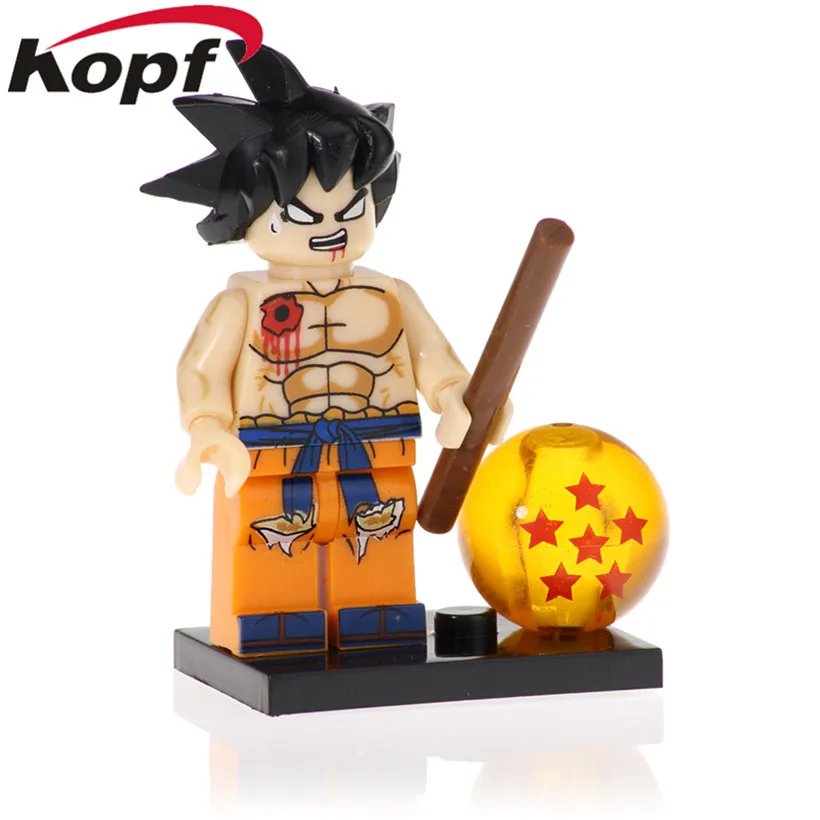 20 шт. Dragon Ball Z фигурки Искусственный Человек 18 Сунь Укун Sun Wutian строительные блоки кирпичи обучающая Подарочная Игрушка Дети PG1464 - Цвет: PG1372 20Pcs No Box