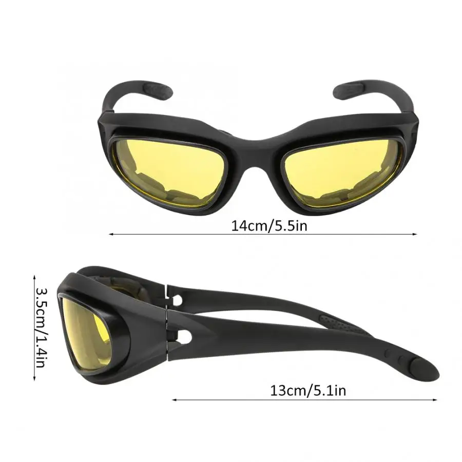 Очки для велоспорта PC Tactics Goggle Anti-Dust glass14x3.5cm анти-противотуманные очки подходят для езды на велосипеде военные лыжные съемки