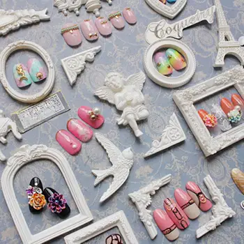 

1Set DIY Painting Resin Album Photo Frames Picture Display Home Decor Vintage Angel Heart Rectangle Embellishment Scrapbook