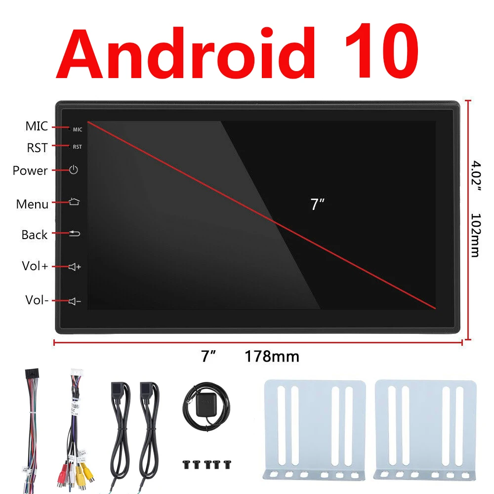 

7in Car Auto MP5 Multimedia Player Autoradio 2 din Touch Screen Bluetooth WIFI Audio GPS Navigatio System for Android 10