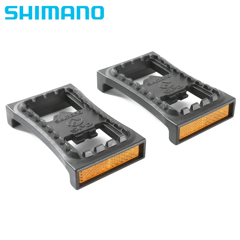 

Shimano SM-PD22 SPD Cleat Flat Pedal Adapters with Reflector PD22 Self Locking Flat Plate Conversion for M520 M540 M780 M515