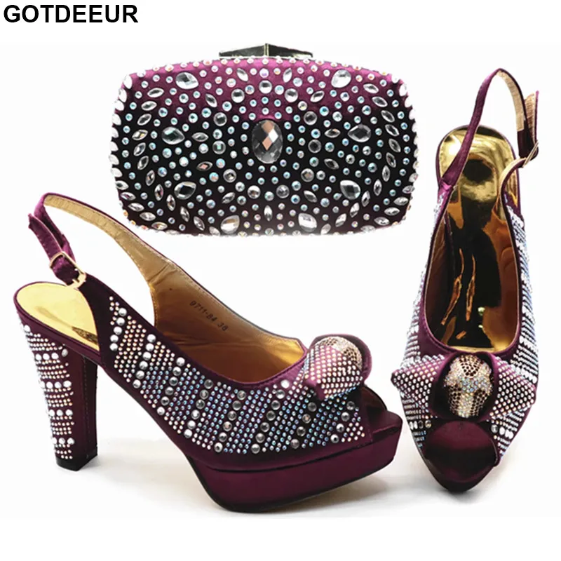 

Fashion Nigerian Shoes and Matching Bags Wedding Shoe and Bag Sets Italian Bag and Shoes Set Italy African Ladies Shoes and Bags