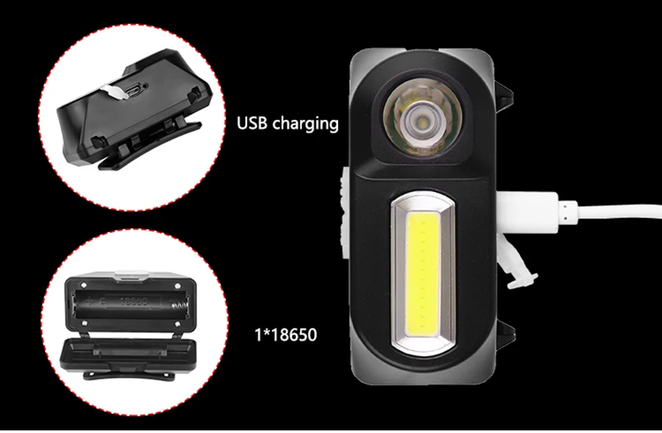 Головной светильник мини COB светодиодный налобный фонарь USB Перезаряжаемый фонарь для кемпинга, туризма, ночной рыбалки светильник 18650 аккумулятор